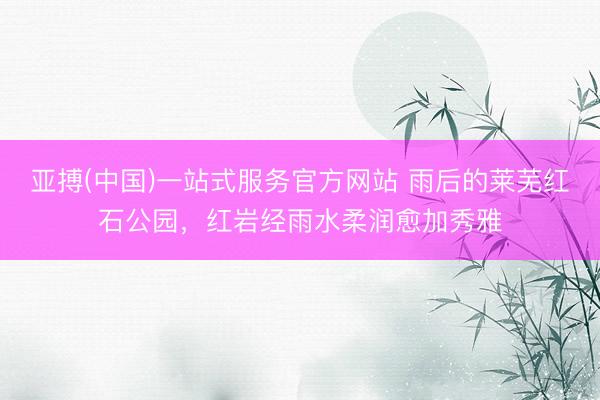 亚搏(中国)一站式服务官方网站 雨后的莱芜红石公园,红岩经雨水柔润愈加秀雅