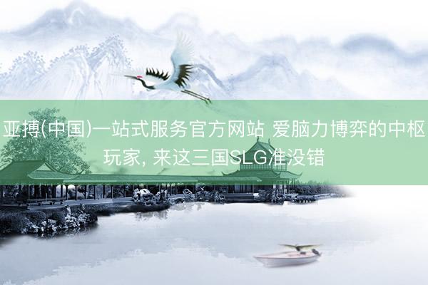 亚搏(中国)一站式服务官方网站 爱脑力博弈的中枢玩家， 来这三国SLG准没错