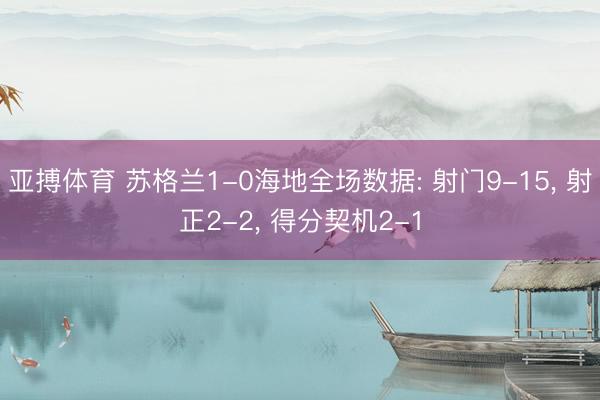 亚搏体育 苏格兰1-0海地全场数据: 射门9-15， 射正2-2，<a href=