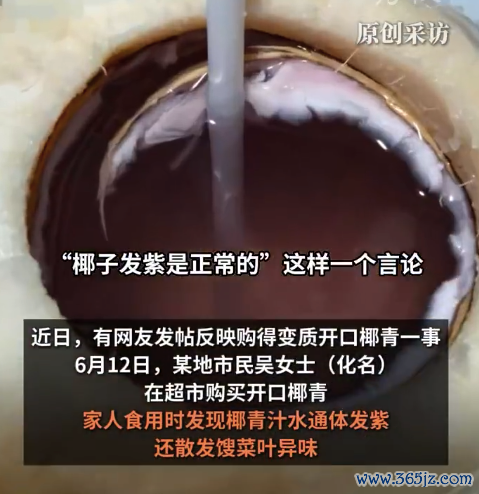 女子投诉变质椰青市监局查AI无极 多方回报